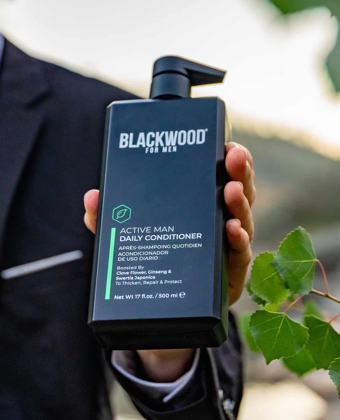 man holding a blackwood active man daily condition