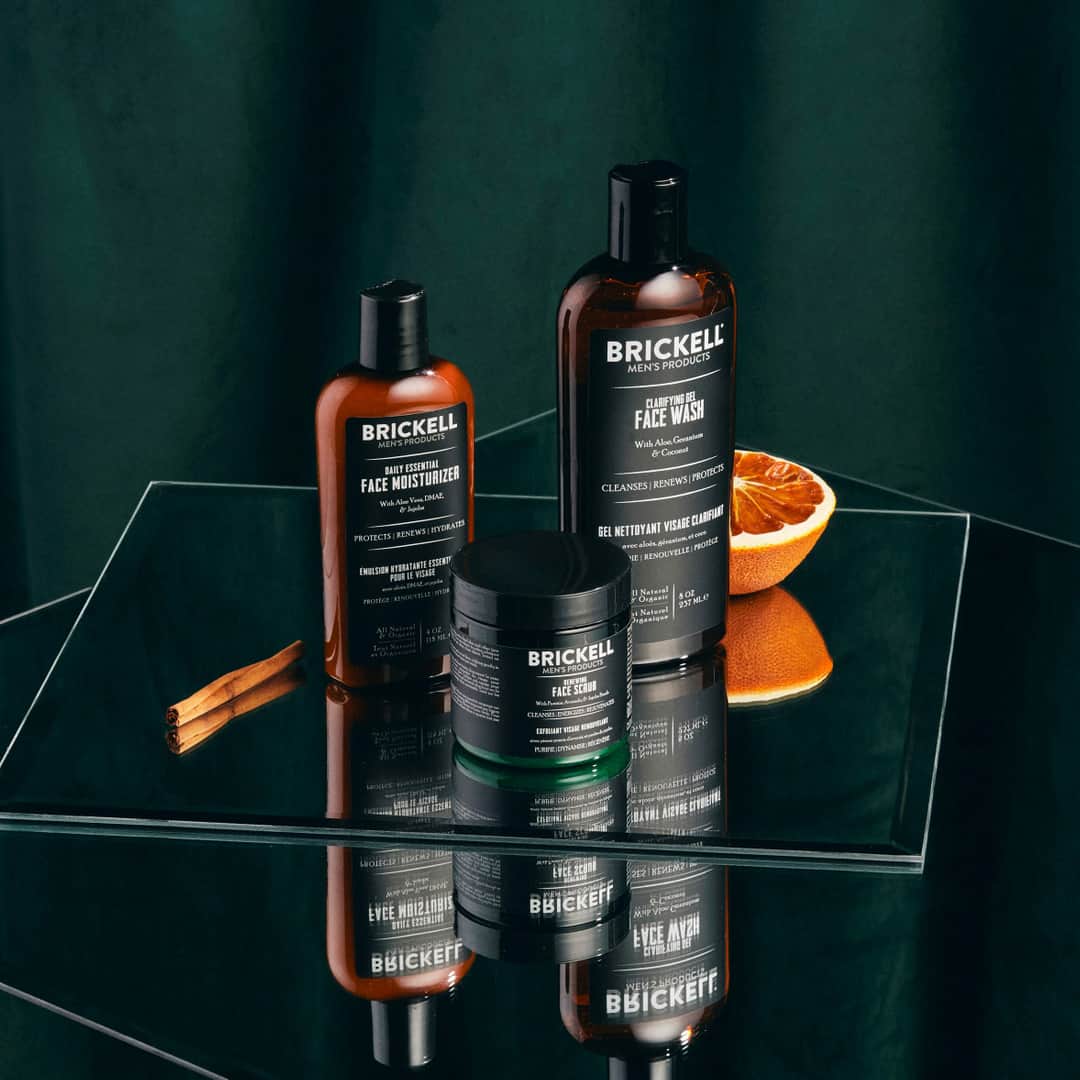 daily advance face care routine by brickell