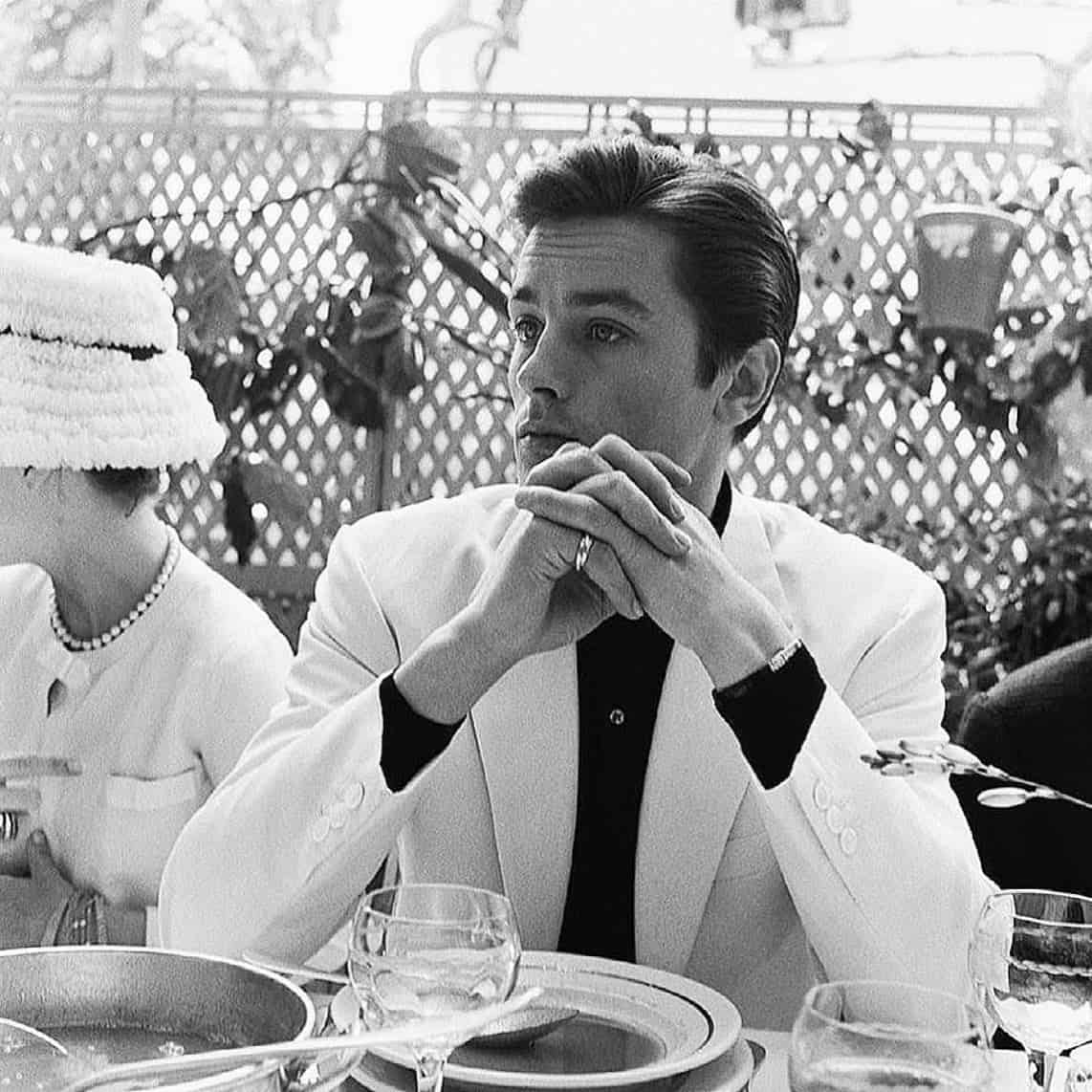 man in a white suit