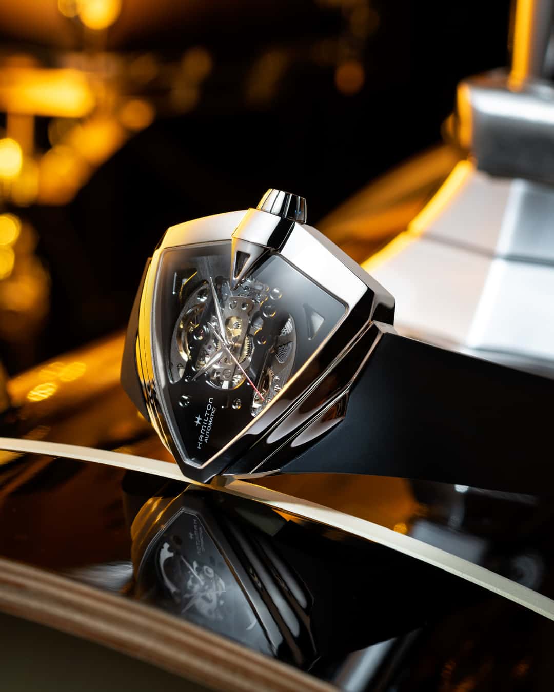 a hamilton ventura xxl skeleton watch