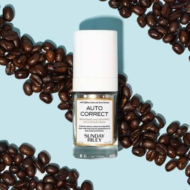 a bottle of sunday riley auto correct eye contour cream