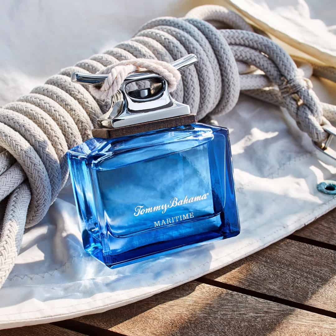 a bottle of tommy bahama maritime cologne