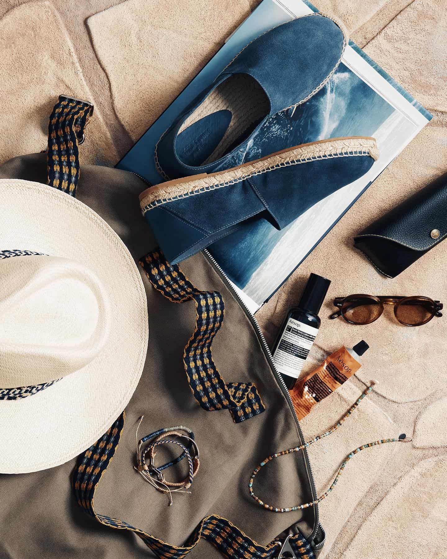 beach bag essentials by todd snyder
