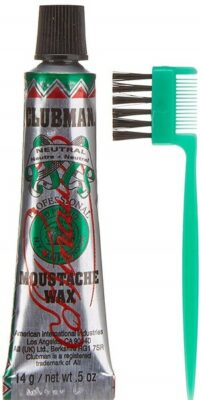 Clubman Mustache Wax Hang Pack Brown