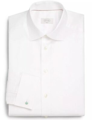 Eton Slim-Fit French Cuff Twill Dress Shirt