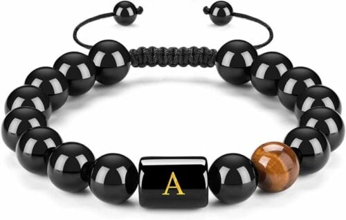best men's beaded bracelets: FRG Initials Bracelets For Men