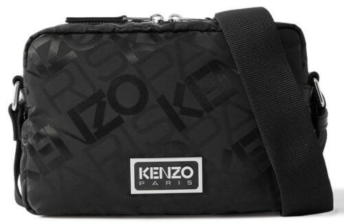 Kenzo Kenzogram Zip-Up Shoulder Bag