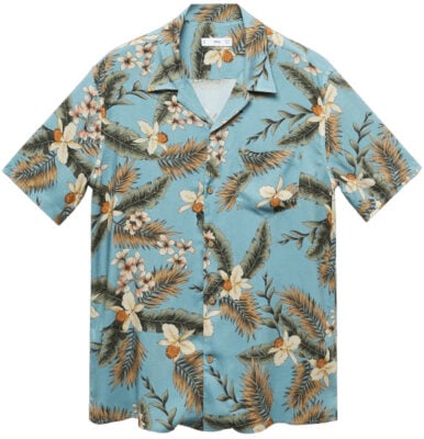 Mango Hawaiian Print Shirt