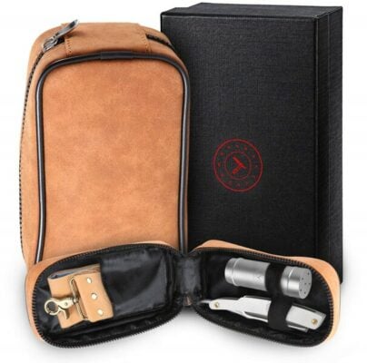 Naked Armor Merlin Straight Razor Travel Kit