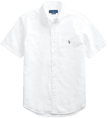 Tops among the best short sleeve button-down shirts: Ralph Lauren Short Sleeve Oxford Shirt