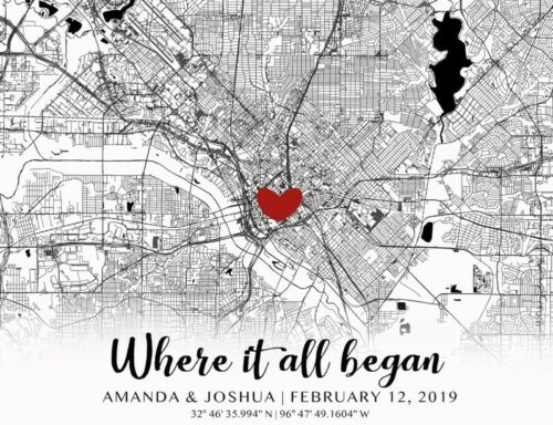RockinCanvas Where It All Began Custom Map Gift