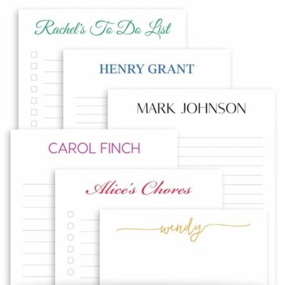 Sunny Ink Paper Co. Personalized Custom Notepad