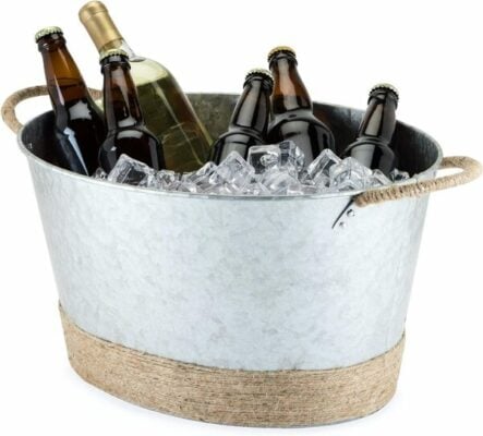 Twine Galvanized Ice Metal Beverage Tub