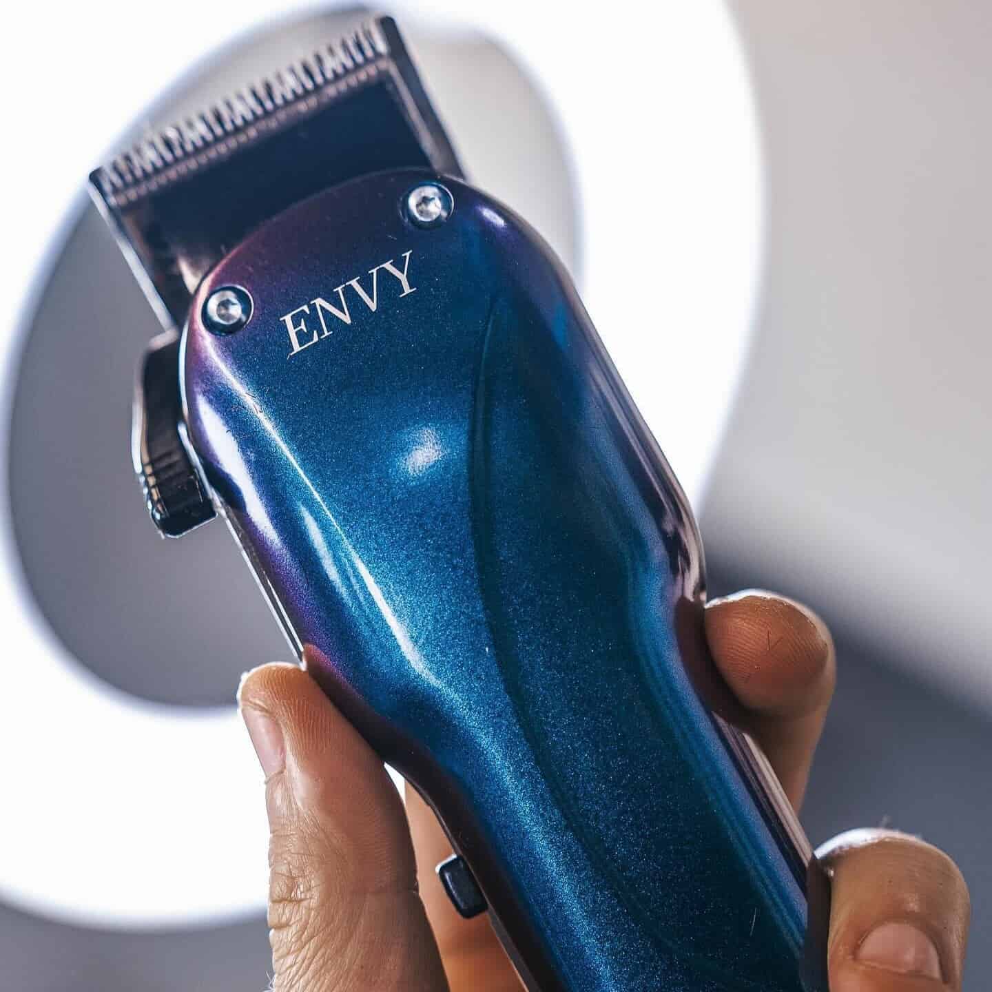holding the Envy Li Cordless Clipper by Andis