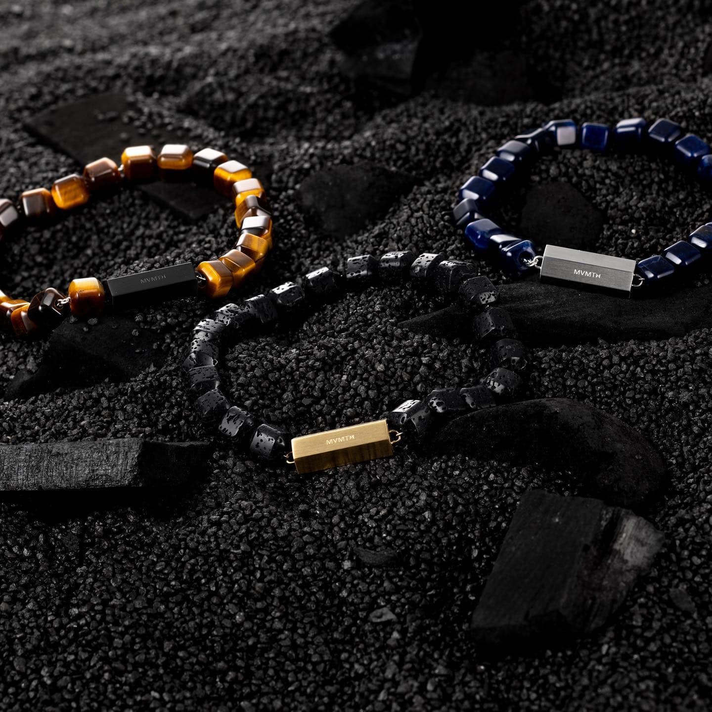 a collection of bracelets by mvmt