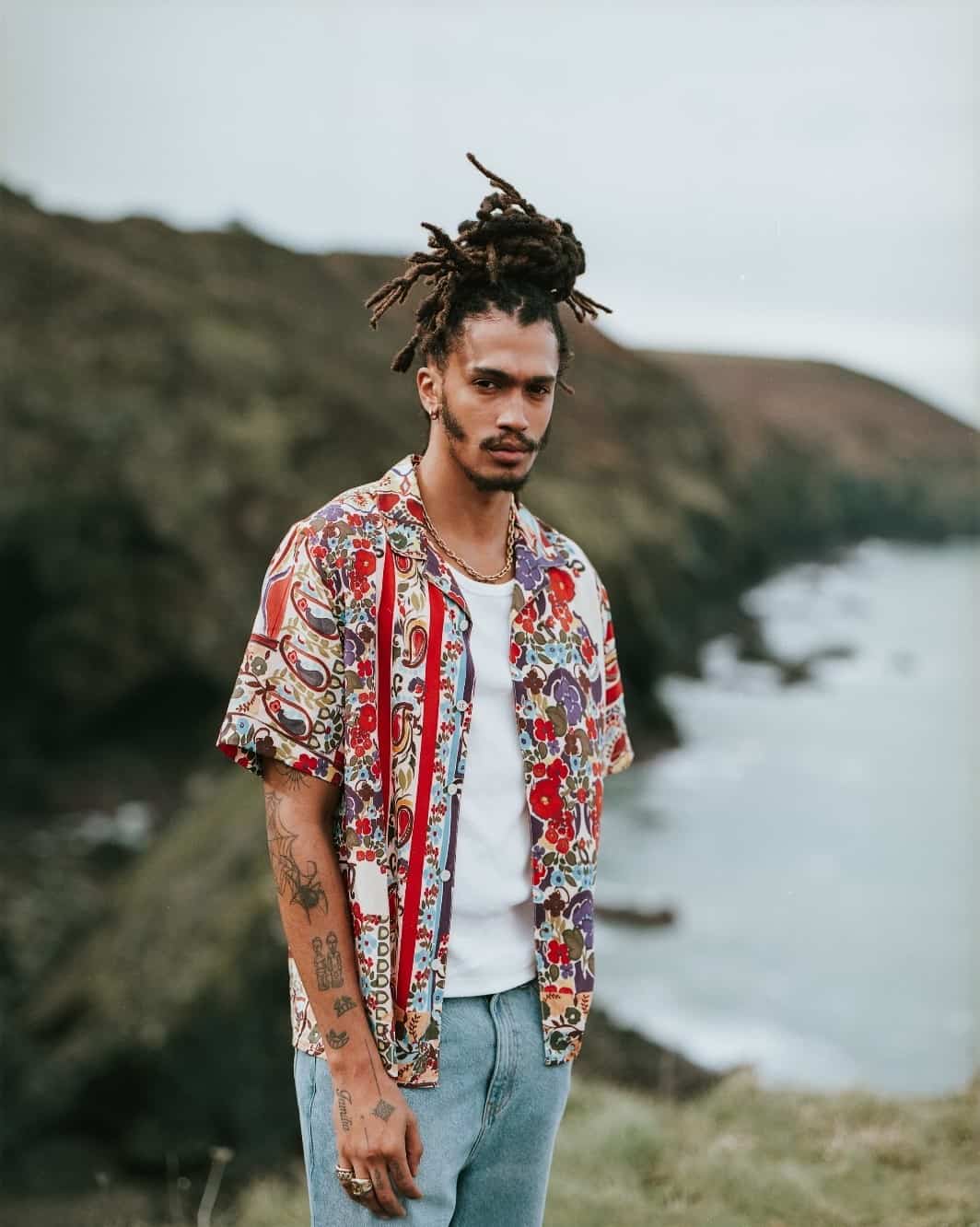 man wearing a Didcot shirt by Wax London