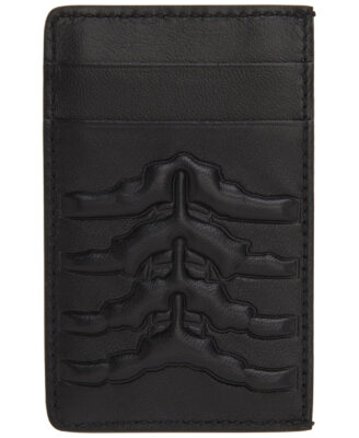 Alexander McQueen Embossed Rib Cage Cardholder