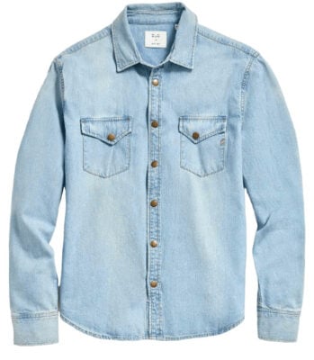 Best men's denim shirts: Billy Reid Shoals Denim Shirt