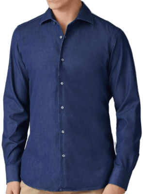 Luca Faloni Classic Denim Shirt