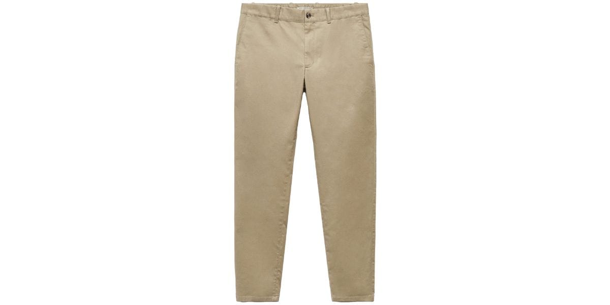 Mango Slim-fit 100% linen pants