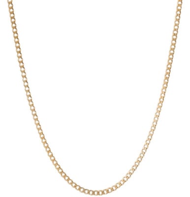 Miabella Italian Curb Chain Necklace