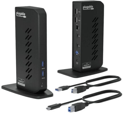 Plugable USB 3.0 and USB-C Universal Laptop Docking Station