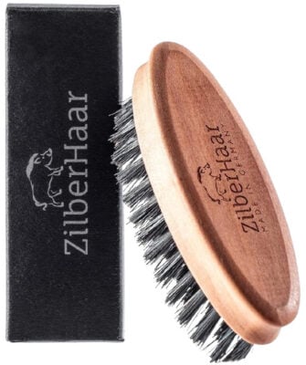 ZilberHaar Pocket Mustache and Beard Brush