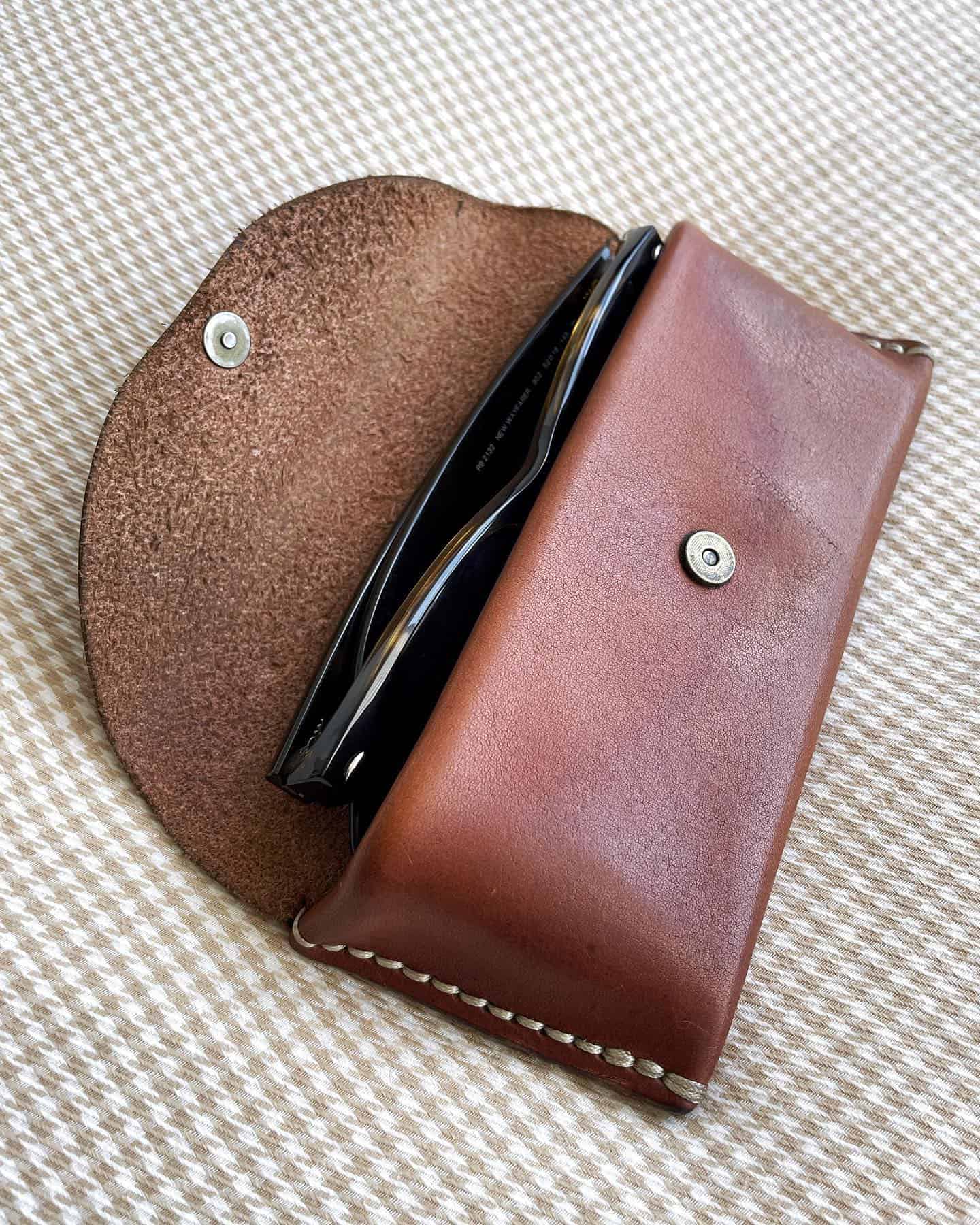 a leather glasses case by popov leather