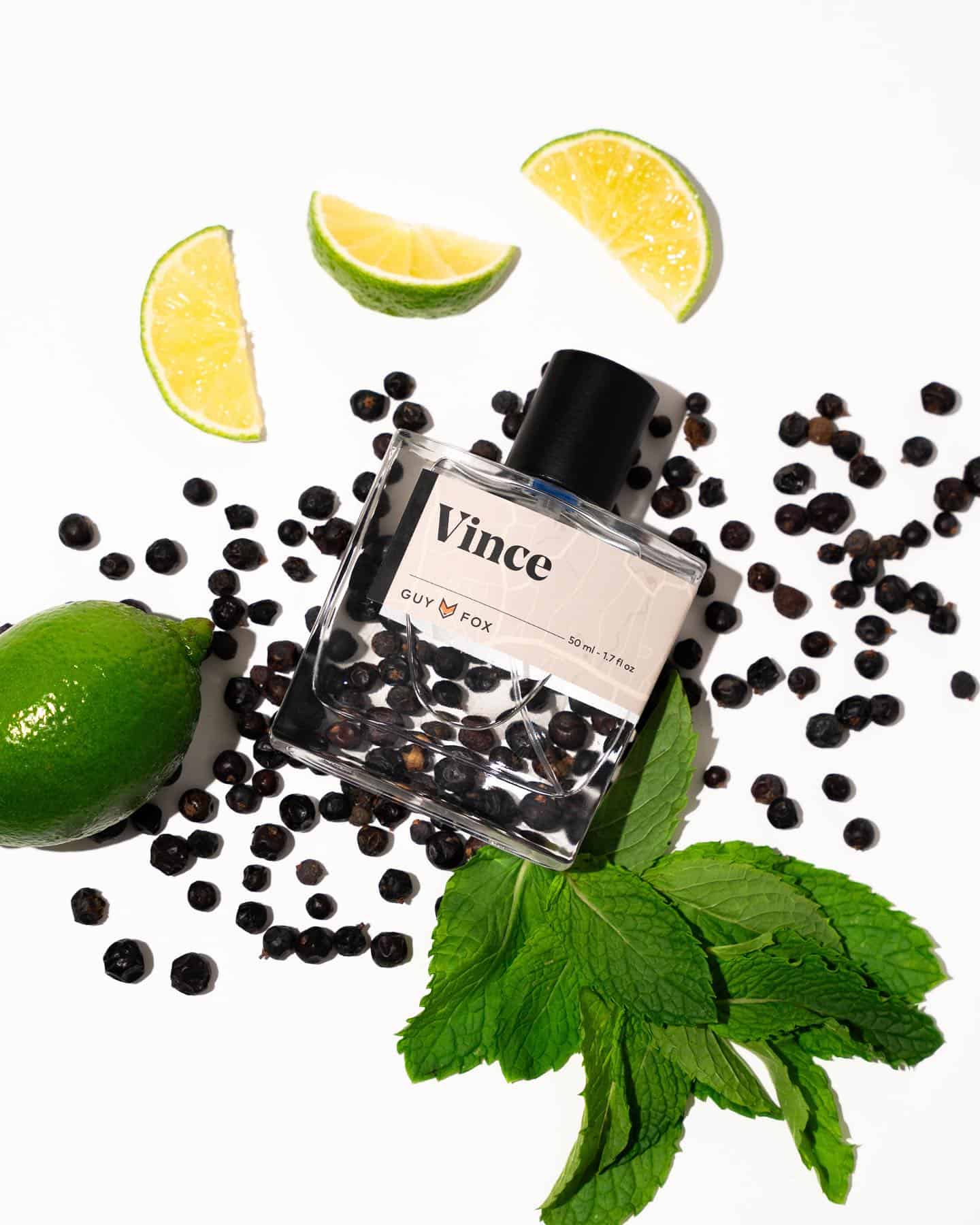 a bottle of vince cologne by guy fox