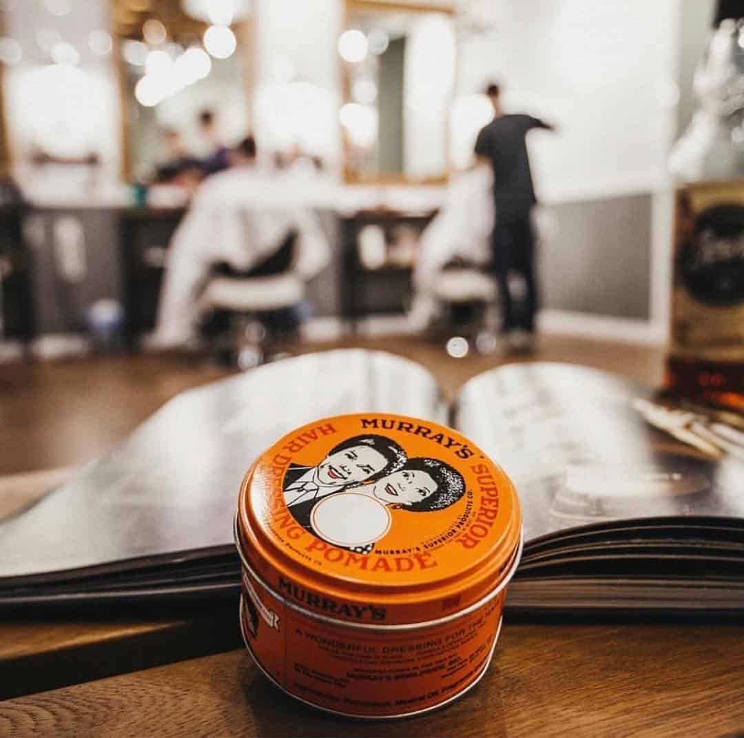 a can of the superior hair dressing pomade by murray