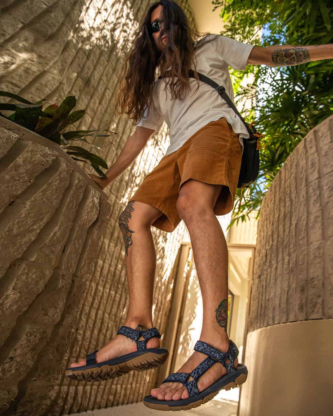 man wearing a pair of Hurricane XLT2 sandals by Teva