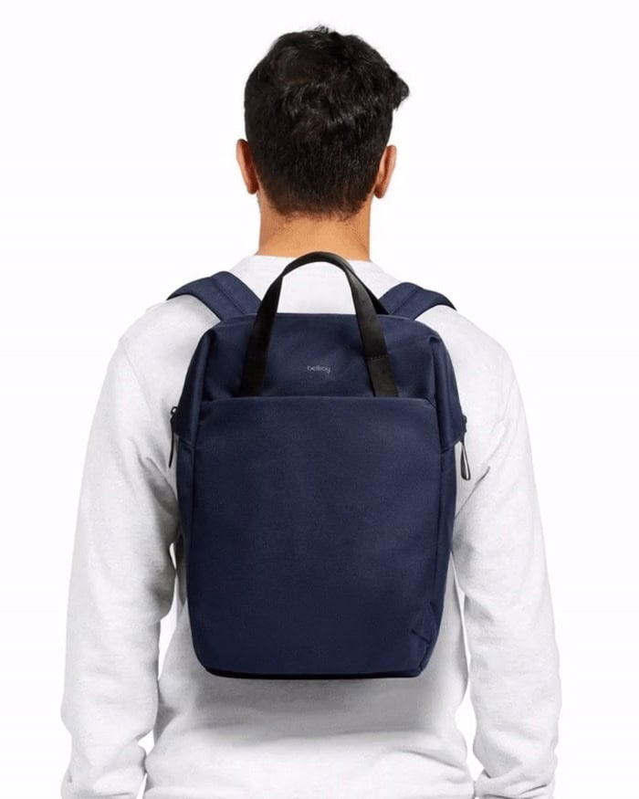 man wearing the bellroy Via Workpack