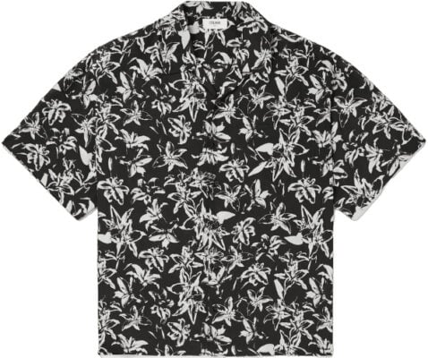 CELINE HOMME Camp-Collar Floral-Print Silk-Satin Shirt