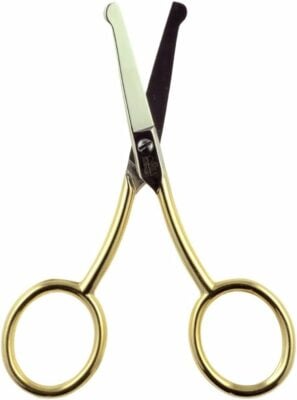 Camila Solingen CS06 Professional Hypoallergenic Gold Plated Round Safety Tip Scissors