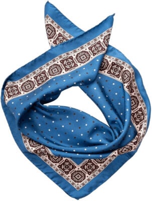 Elizabetta Men’s Bergamo Hand-rolled Silk Scarf