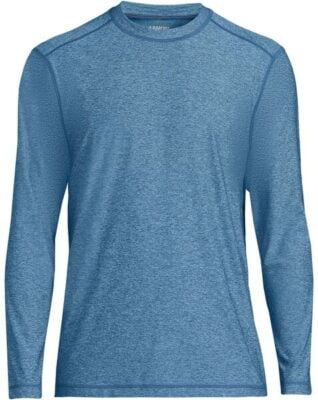 Land’s End Men’s Long Sleeve UPF 50 Swim Tee Rash Guard