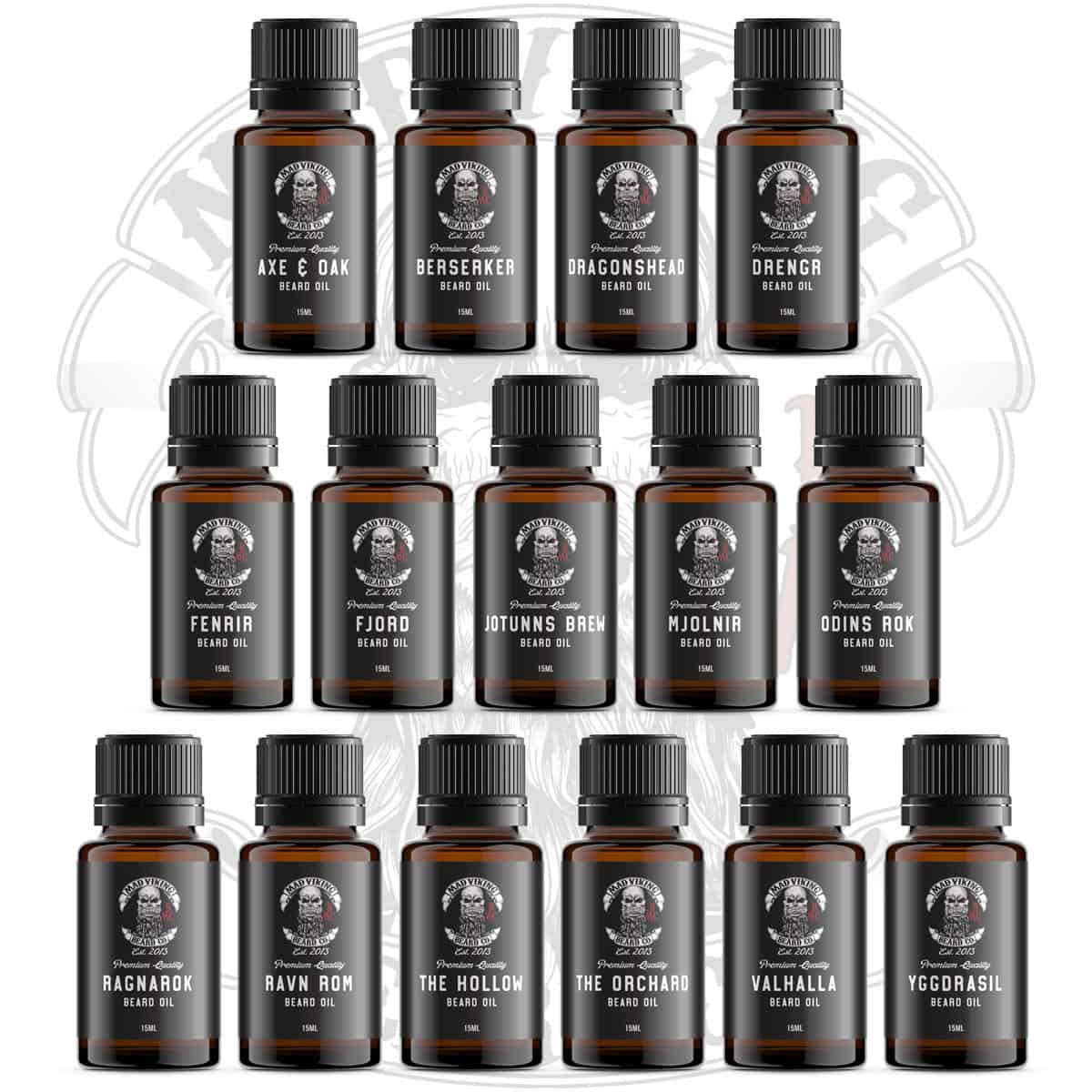 Mad Viking beard oil sample kit product image