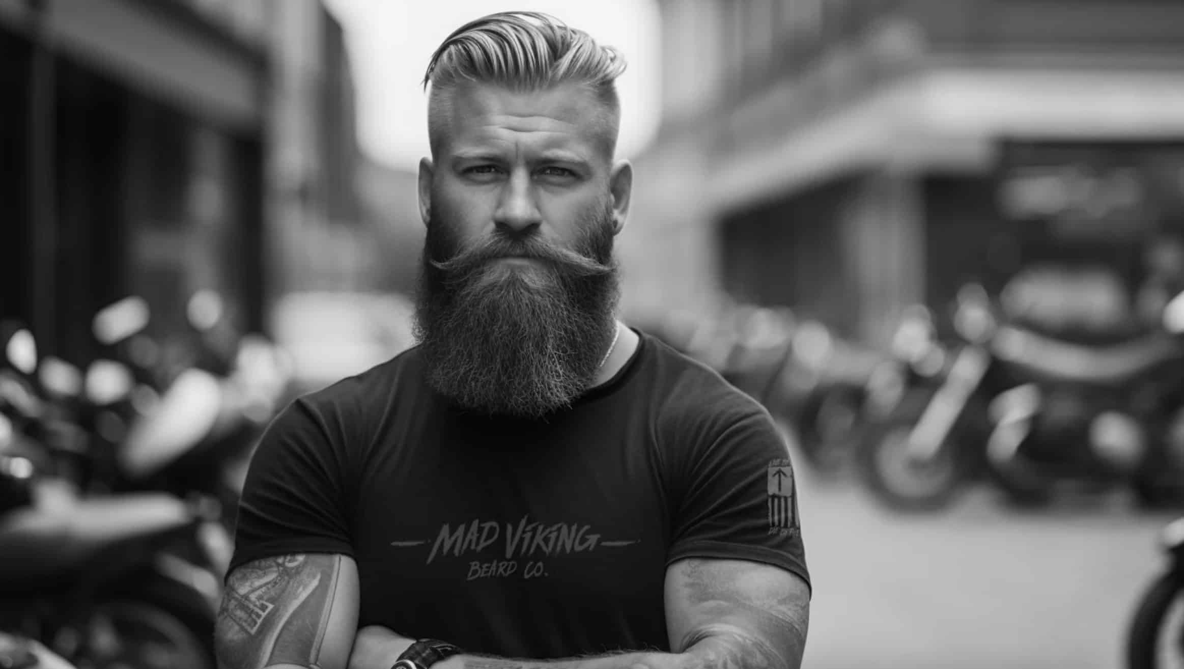 Man wearing Mad Viking shirt