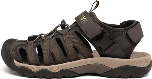 NORTIV 8 Men's Sandals Hiking Sports Lightweight Summer Water Arch Support River Closed Toe Athletic Trail Outdoor Walking Sandals