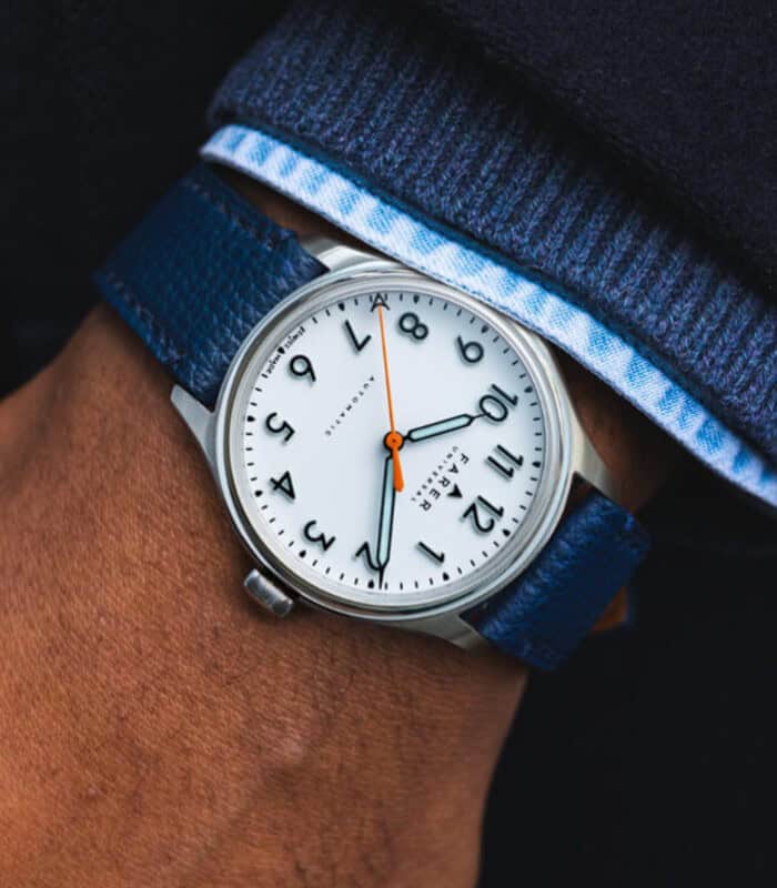 RESOLUTE Leather Strap watch by Farer