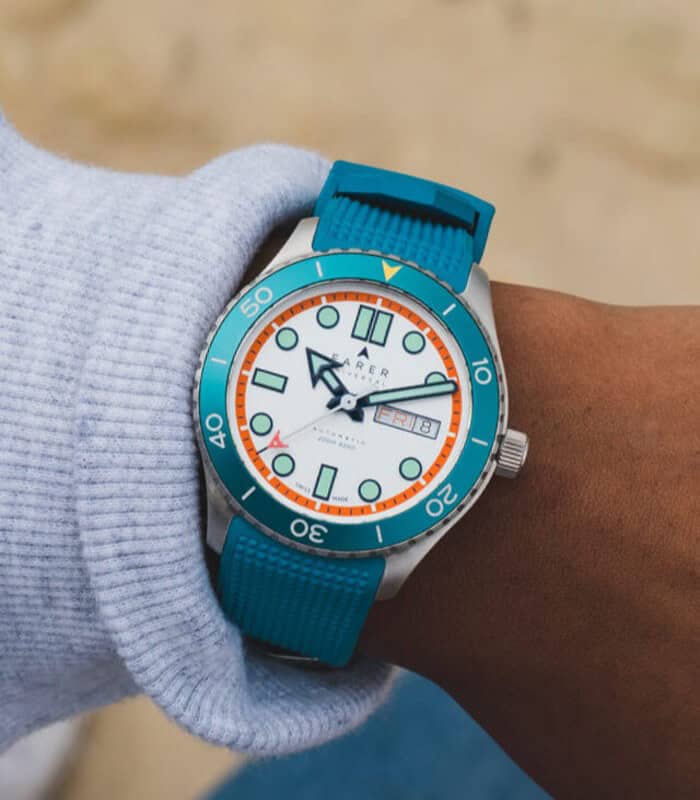 THURSO watch with rubber strap by Farer