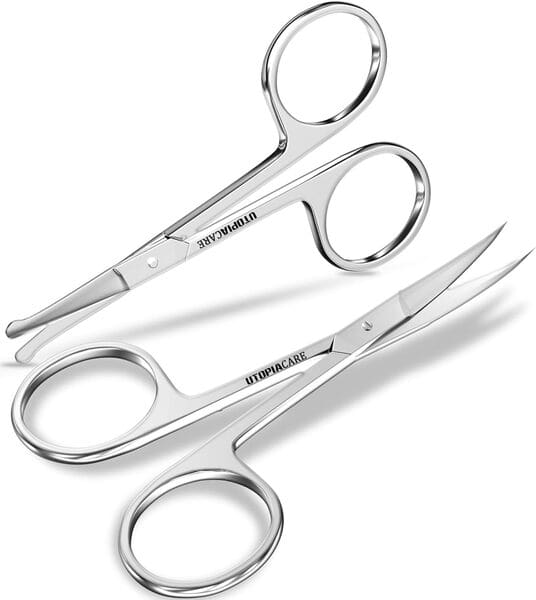 Utopia Care Curved + Rounded Facial Hair Scissors