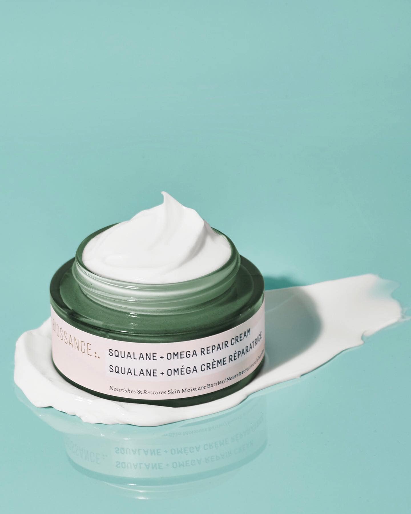 the Biossance Squalane plus Omega Repair Cream