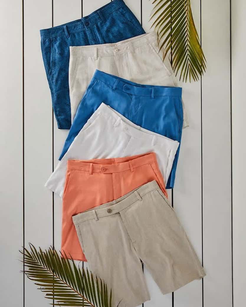 a collection of cubavera breezy shorts