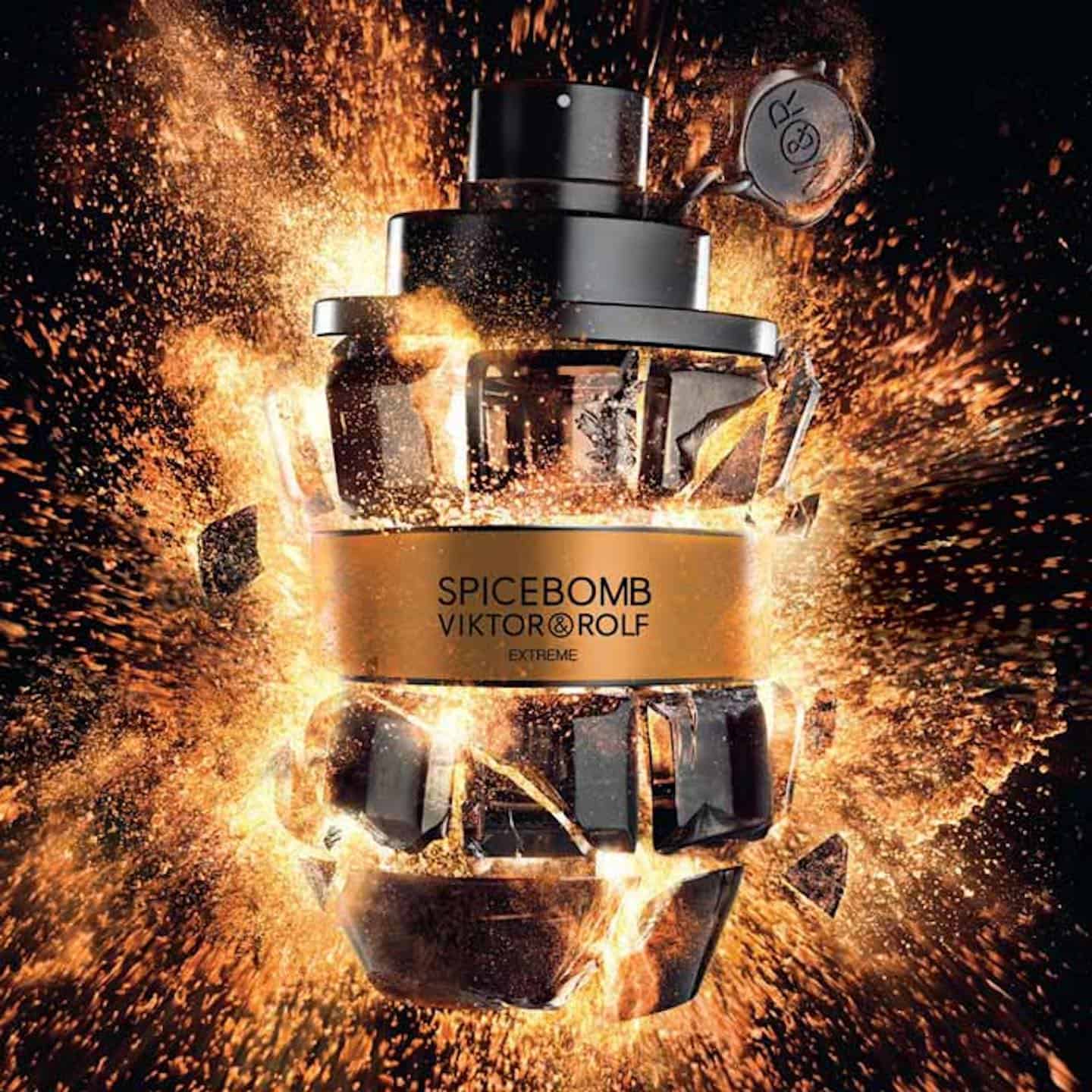 exploding bottle of spicebomb extreme by viktor and rolf