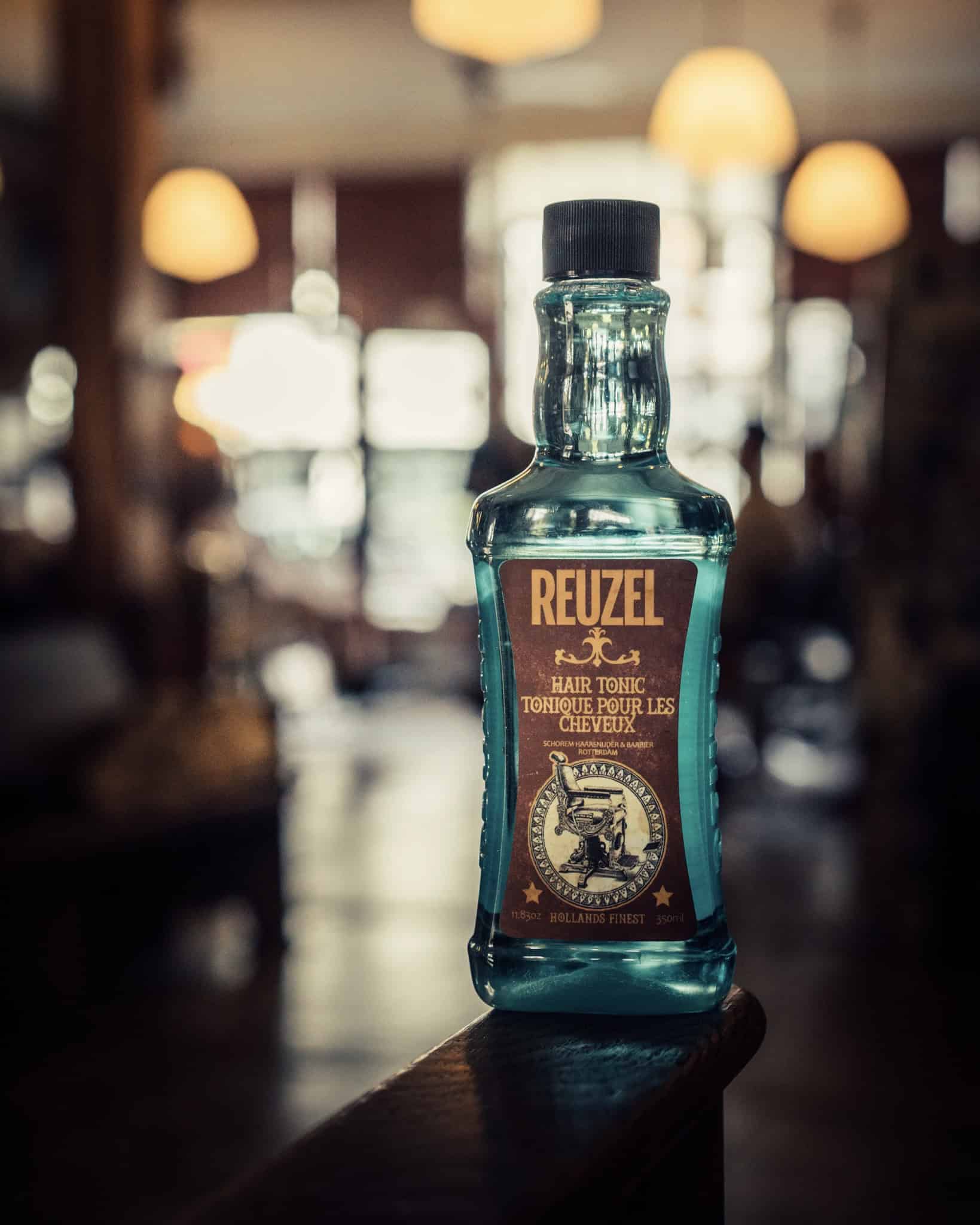 a bottle of reuzel hair tonic