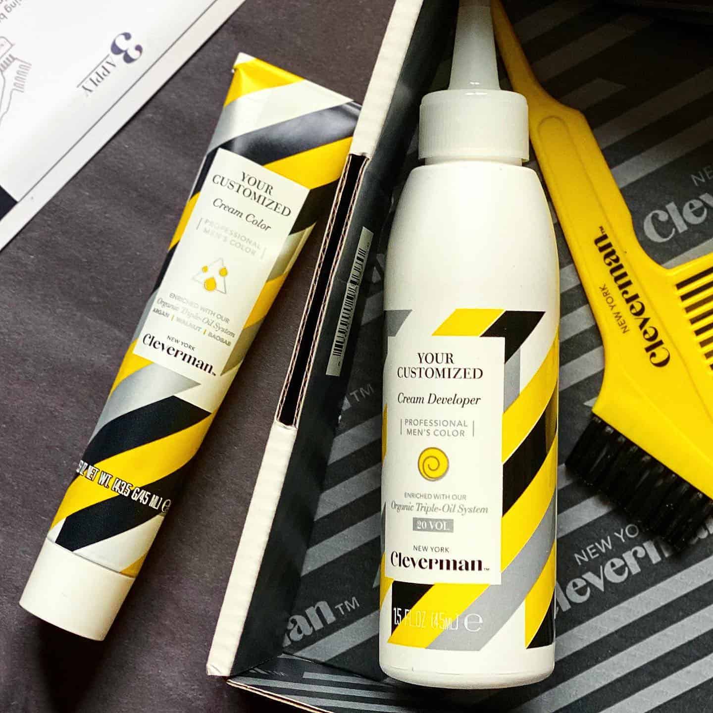 the cleverman beard dye kit