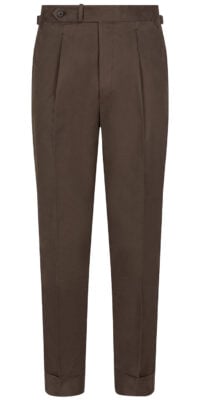 Besnard Single Pleat Cotton Drill Trousers