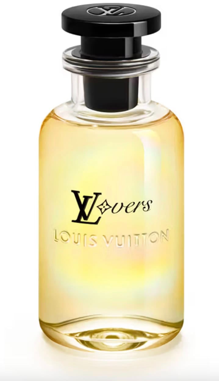 Example bottle of new cologne from Lous Vuitton LV Lovers