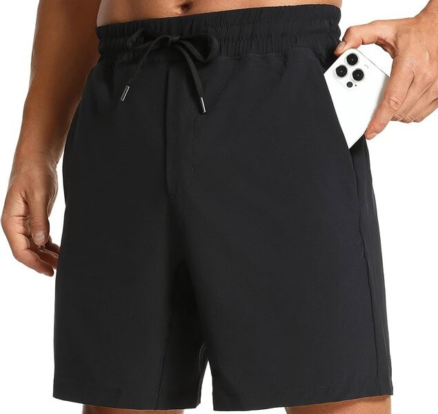 CRZ Yoga Men’s Linerless Workout Shorts